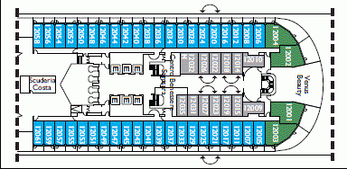 Deckplan Deck 12 Stella Africa – Costa Diadema