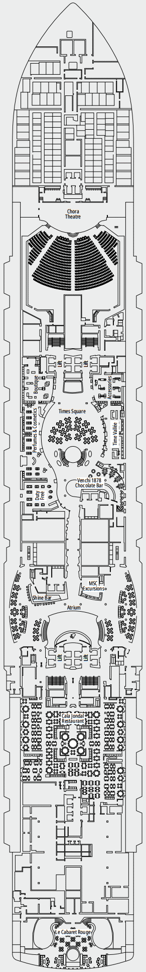 Deckplan 6 Ibiza – MSC Seascape