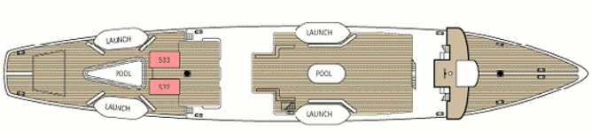 Deckplan Sonnendeck – Star Flyer