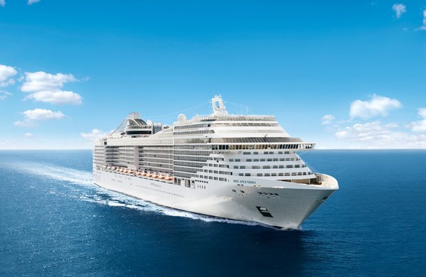 Die Außenansicht der MSC Splendida