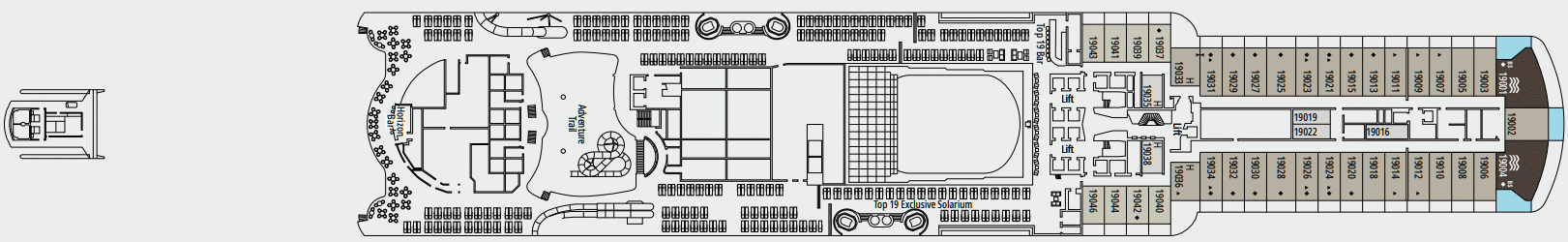 Deckplan 19 Sir Bany Yas – MSC Seascape