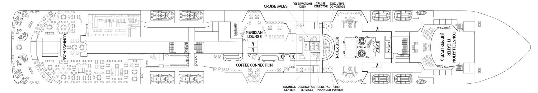 Deckplan Deck 5 – Seven Seas Prestige