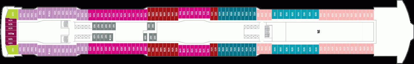 Deckplan Deck 14 – Norwegian Breakaway