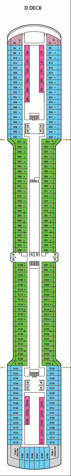 Deckplan D Deck – Arcadia