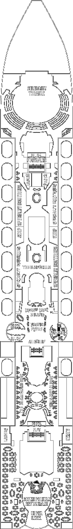 Deckplan Entertainment Deck – Celebrity Summit