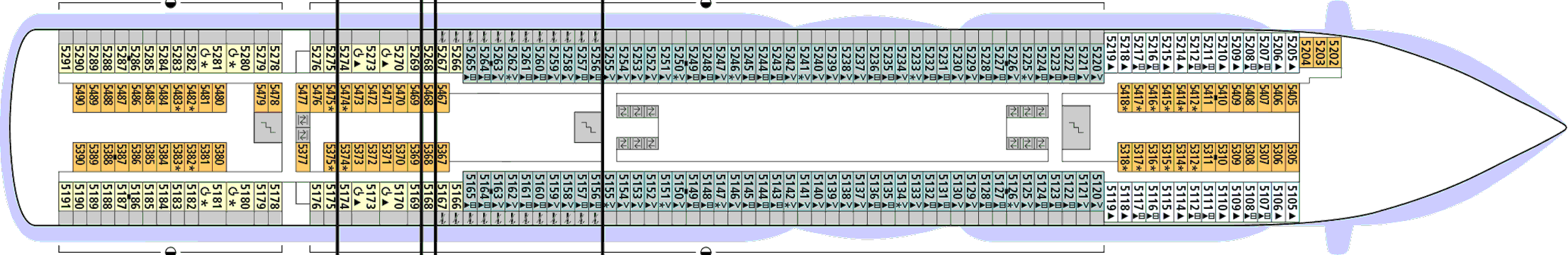 Deckplan Deck 05 – AIDAprima
