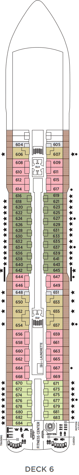Deckplan Deck 6 – Seven Seas Grandeur