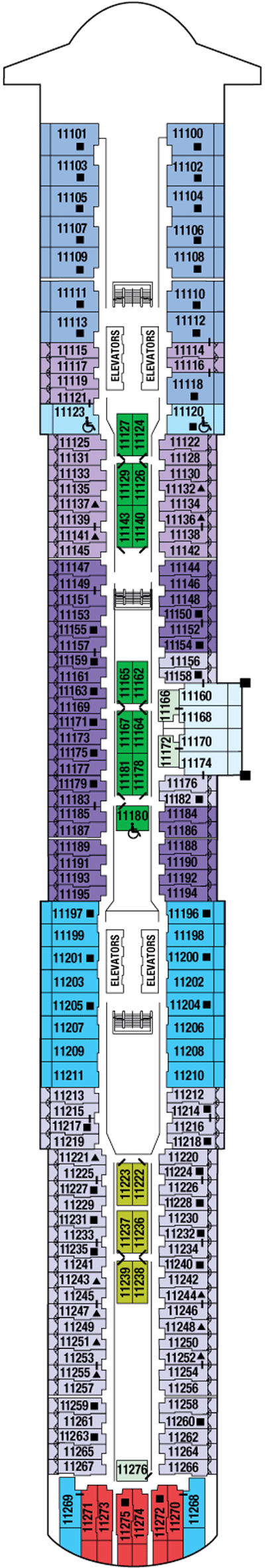 Deckplan Deck 11 – Celebrity Edge