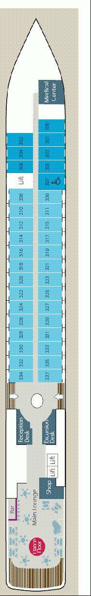 Deckplan Deck 3 – Soléal