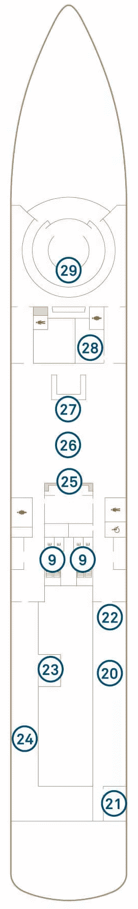 Deckplan Deck 4 – Scenic Eclipse