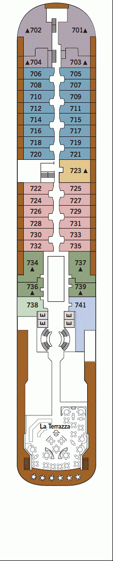 Deckplan Deck 7 – Silver Wind