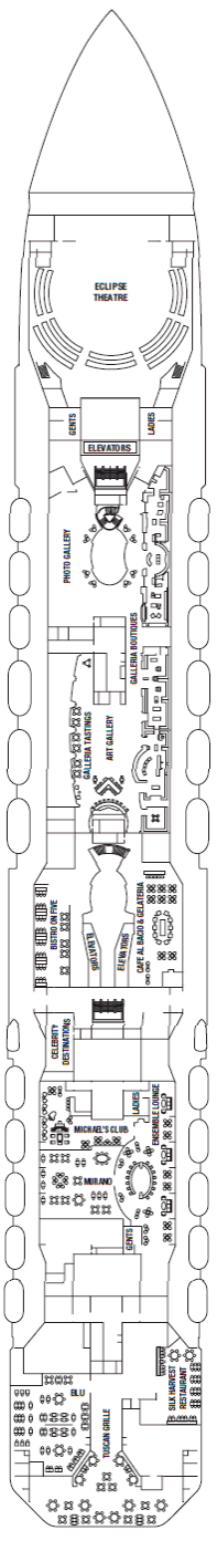 Deckplan Entertainment Deck – Celebrity Eclipse