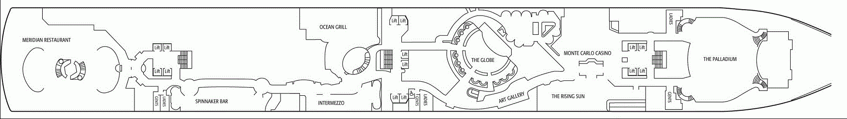 Deckplan F Deck – Arcadia