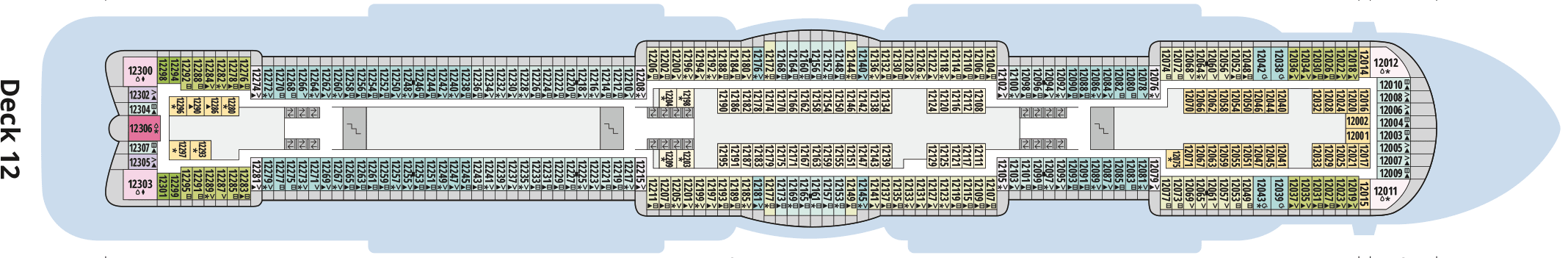 Deckplan Deck 12 – AIDAcosma