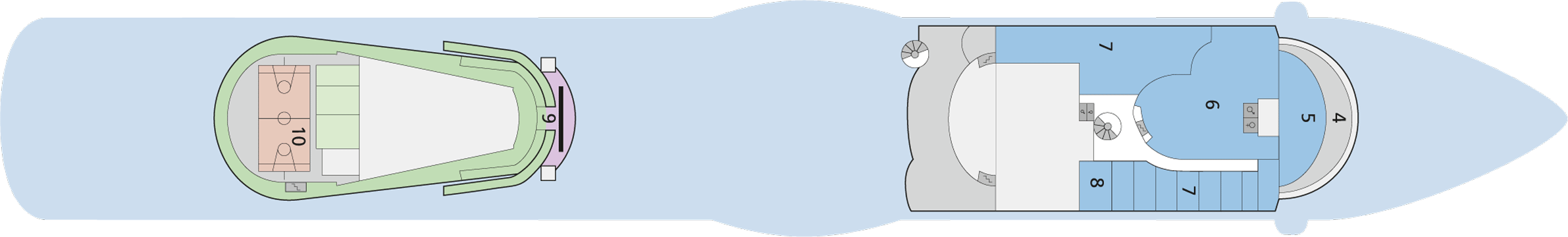Deckplan Deck 14 – AIDAstella