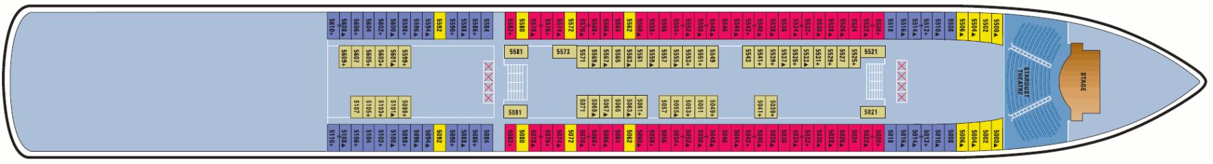 Deckplan Deck 05 – Norwegian Jewel