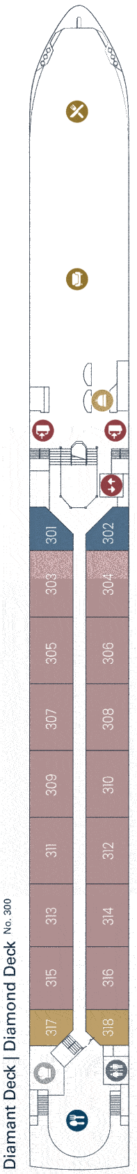 Deckplan Diamantdeck – Viva Unique