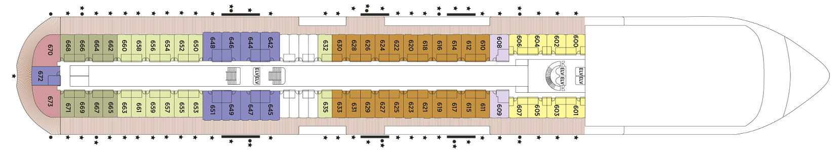 Deckplan Deck 6 – Seven Seas Prestige