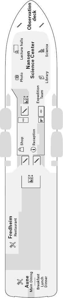 Deckplan Deck  6 – Fridtjof Nansen
