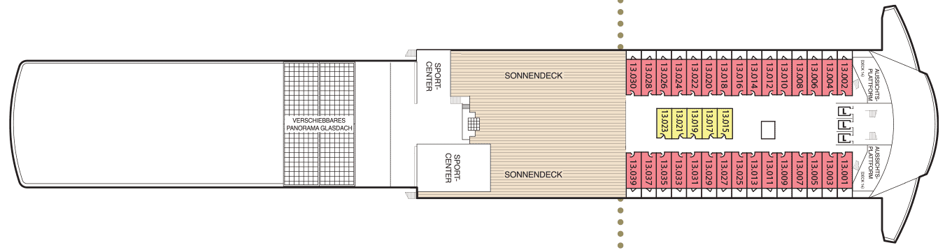 Deckplan Deck 13 – Queen Mary 2