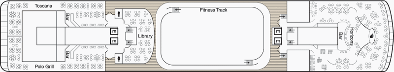 Deckplan Deck 10 – Regatta