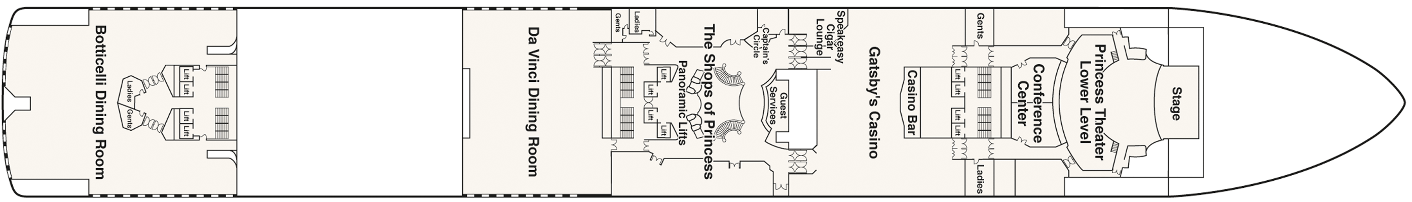 Deckplan Deck 6 Fiesta – Ruby Princess