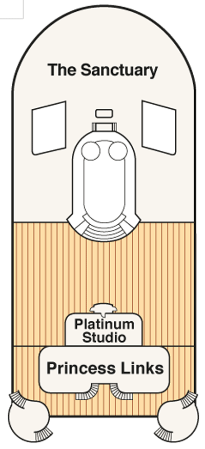 Deckplan Deck 18 - Sky – Caribbean Princess