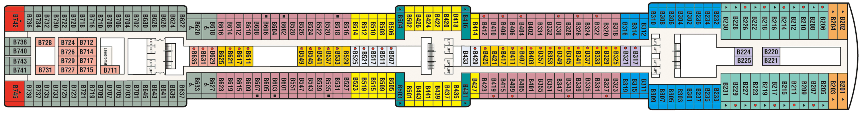 Deckplan Deck 11 Baja – Island Princess