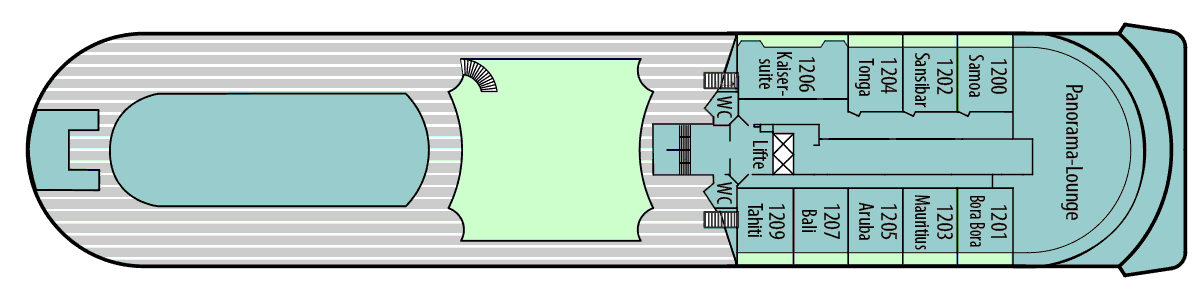Deckplan Deck 12 - Panorama-Deck – Amera