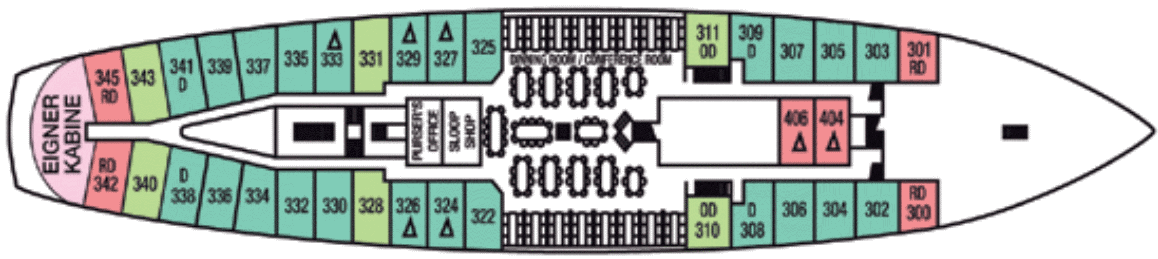 Deckplan Clipperdeck – Star Clipper