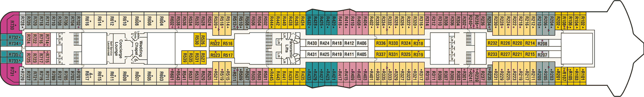 Deckplan Riviera 14 – Regal Princess
