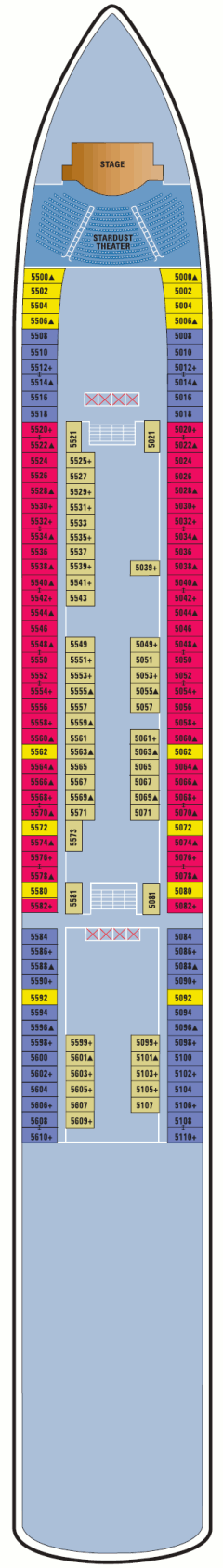 Deckplan Deck 05 – Norwegian Pearl