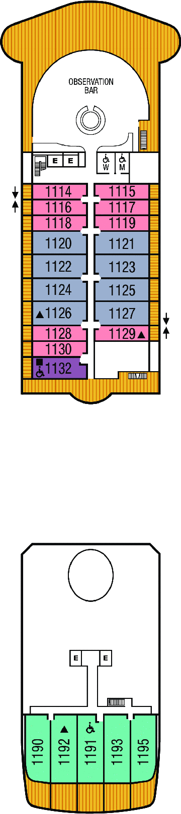 Deckplan Deck 11 – Seabourn Encore