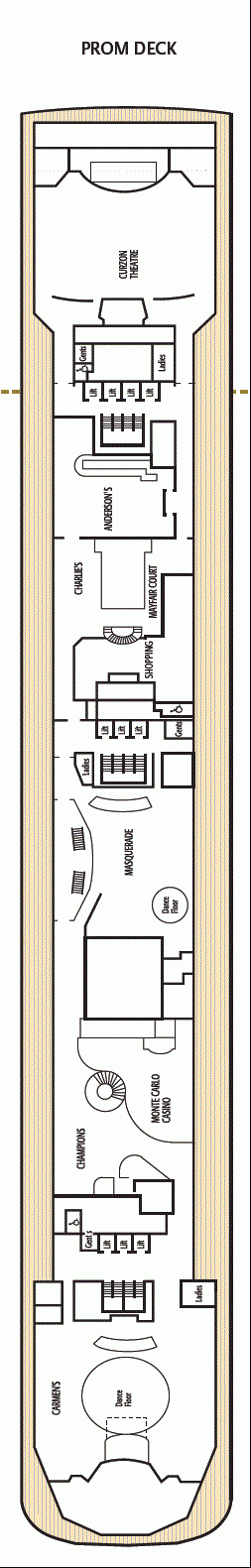 Deckplan Prom Deck – Aurora