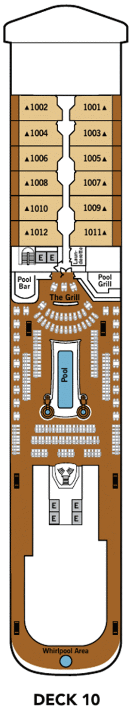 Deckplan Deck 10 – Silver Dawn