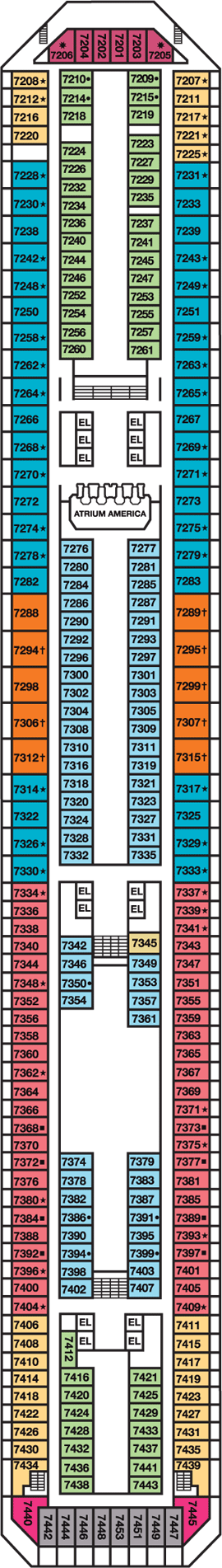 Deckplan Empress Deck – Carnival Valor