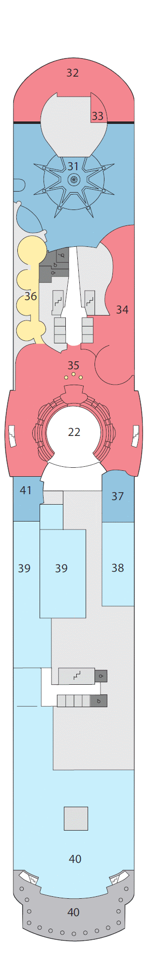 Deckplan Deck 10 – AIDAsol