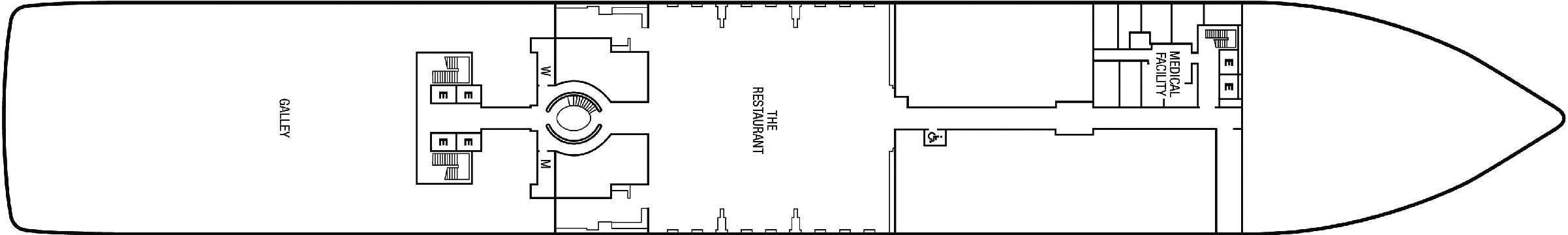 Deckplan Deck 4 – Seabourn Ovation