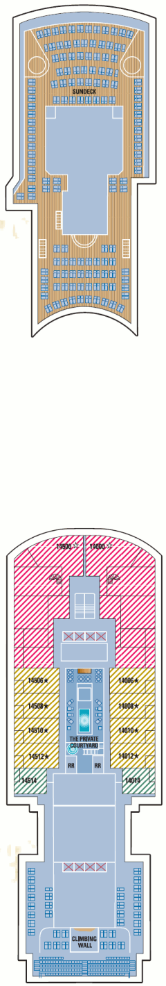 Deckplan Deck 14 – Norwegian Pearl