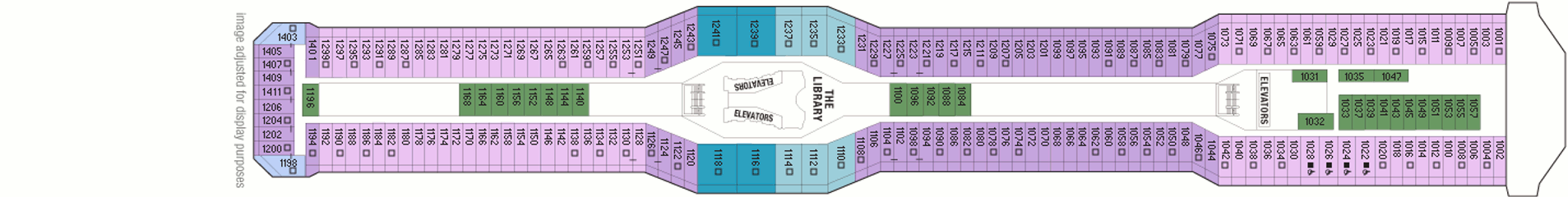 Deckplan Sky Deck – Celebrity Equinox  