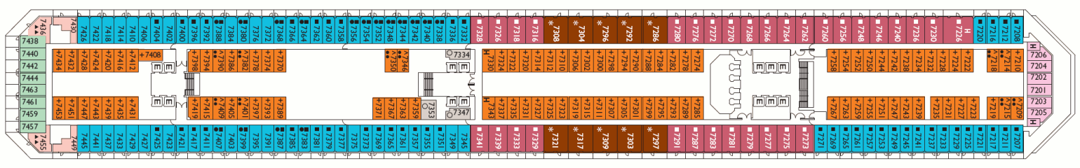 Deckplan Acquarius Deck – Costa Serena